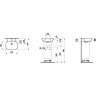 Раковина LAUFEN INO SAPHIR KERAMIK 45х41 8.1530.1.000.104.1