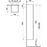 Шкаф-пенал подвесной LAUFEN CASE FOR PALACE 165x35, петли слева, белый 4.0202.1.075.475.1